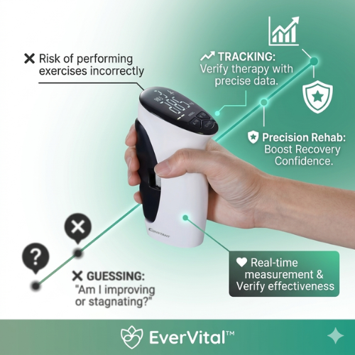 EverVital™ Precision Grip: Digital Longevity & Rehab Tracker