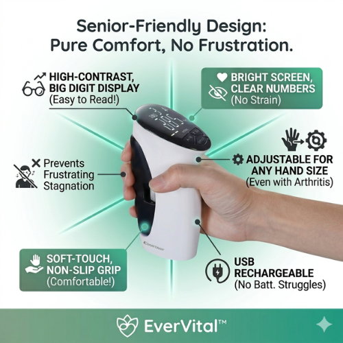EverVital™ Precision Grip: Digital Longevity & Rehab Tracker