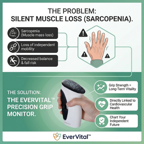 EverVital™ Precision Grip: Digital Longevity & Rehab Tracker