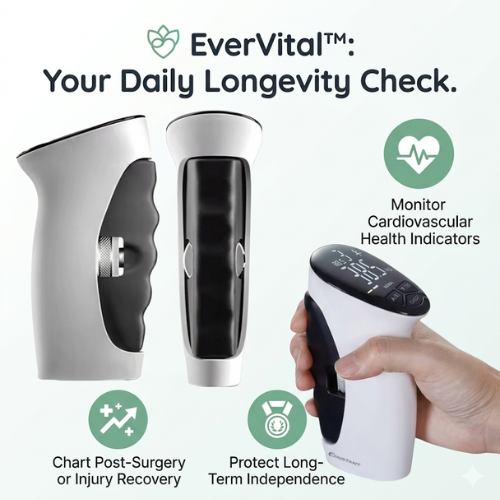 EverVital™ Precision Grip: Digital Longevity & Rehab Tracker